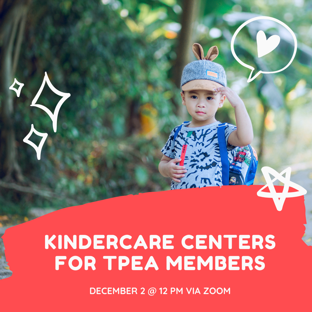 Don't forget to join us Wednesday, 12/2 at 12 PM for KinderCare + TPEA Image